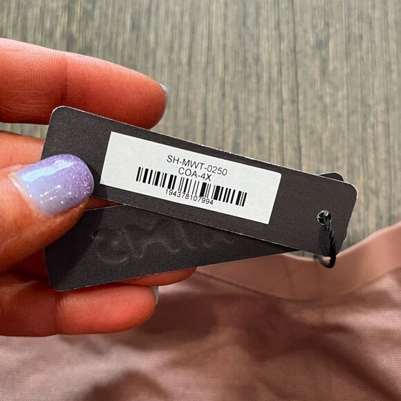 NWT Skims Power Mesh Mid Waist Thong Cocoa Size 4X - Picture 2 of 4